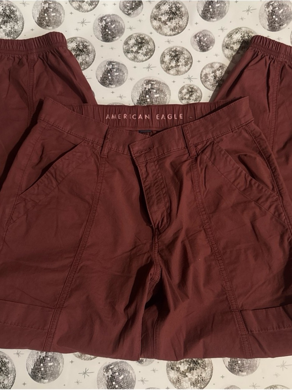 American Eagle Outfitters Women's Maroon Pants